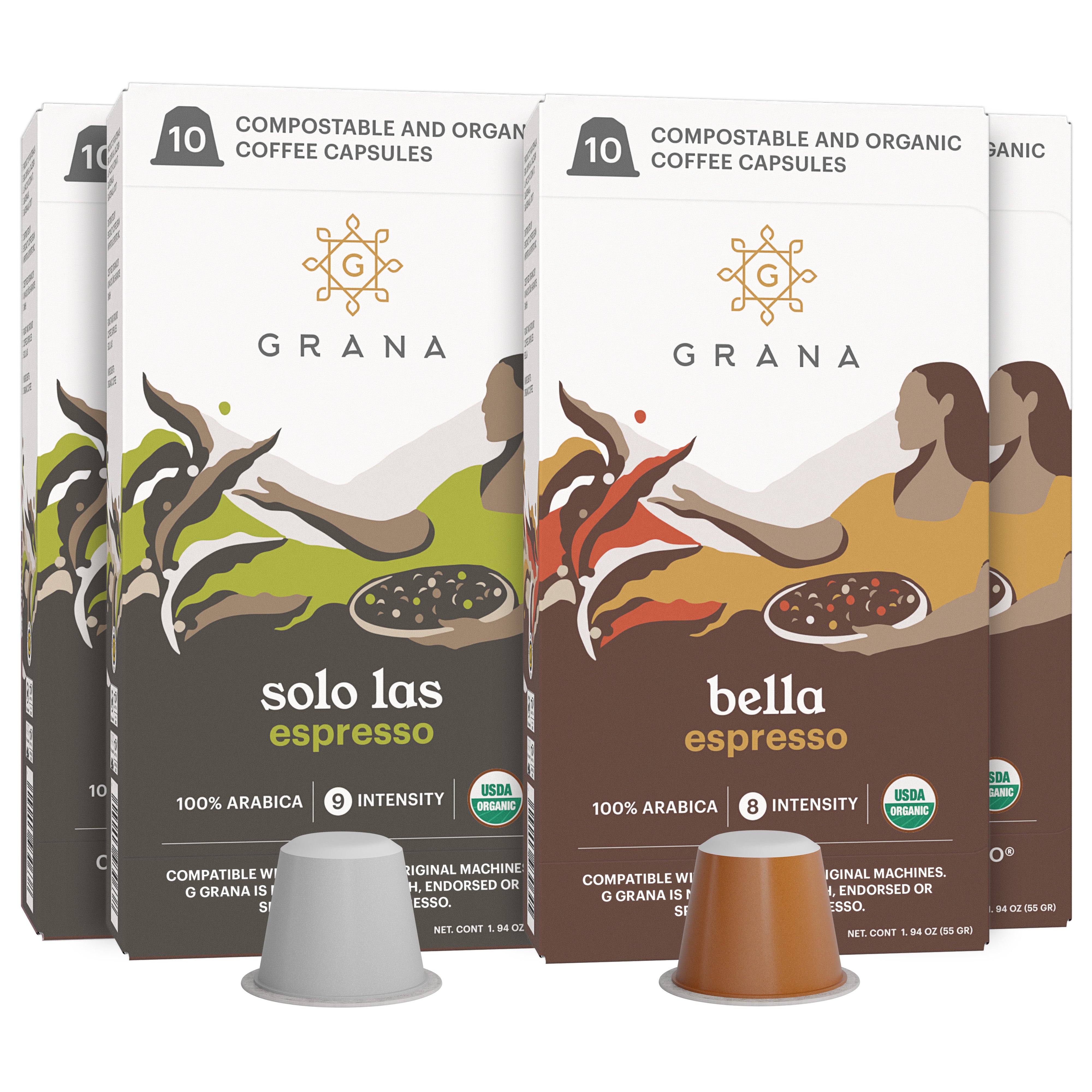 Organic Dark and Medium Roast (40 Count) – GRANA Cafe