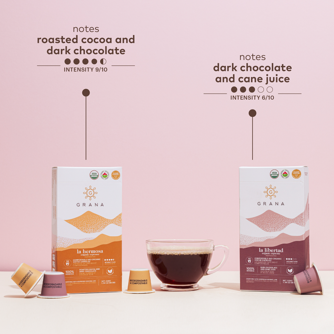 Organic Medium-Dark and Dark Roast Nespresso Compatible