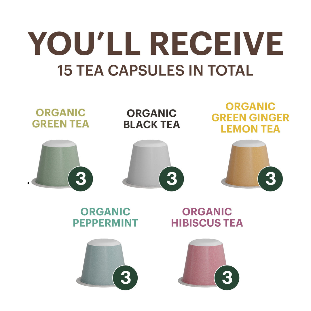 Organic Tea Variety Blends Nespresso Compatible